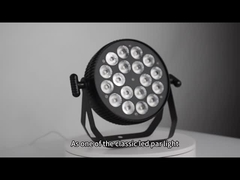 LED flat par up light 18leds RGBW 4 in 1 DMX Kontrol için