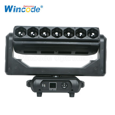Master Slave Control LED Hareketli Piksel Çubuğu Işığı 7 * 40 W Genişletme ile Engieering Plastik Vücut