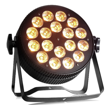 İyi bir fiyat. 18 LEDs Dışarıda IP65 LED Slim Par, DMX Kontrolü ile LED Düz Par Işık çevrimiçi