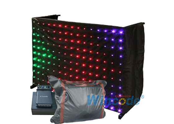 İyi bir fiyat. SMD RGB P20 Esnek LED Perde Görüntü Etkileri DMX512 Şekiller Yıldız Perdeler çevrimiçi
