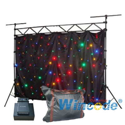 İyi bir fiyat. DIY Esnek LED Perde Karanlıklandırma Etkileri 6 Kanal Ses Aktif 2m X 3m çevrimiçi