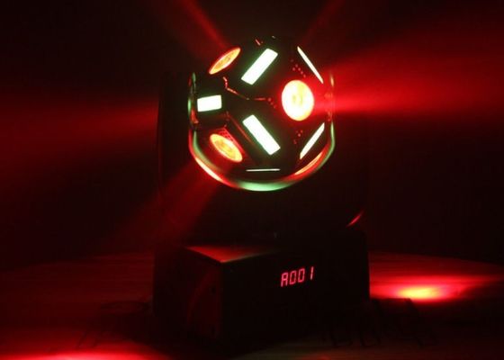 İyi bir fiyat. 6 x 12 Watt LED RGBW Snake Eyes Mini Multi-beam LED Hareketli Baş Parti için Disko Işık çevrimiçi