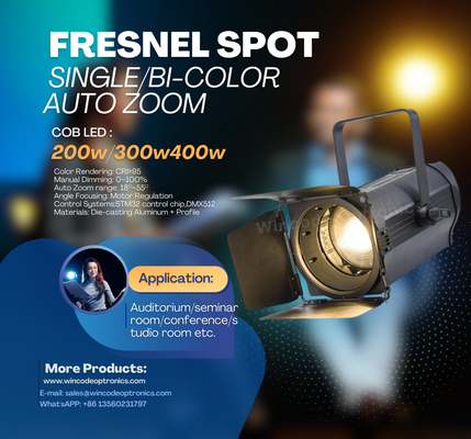 İyi bir fiyat. 150W 200W LED Fresnel Sıcak Beyaz Soğuk Beyaz LED Spotlight Stüdyo Işık çevrimiçi
