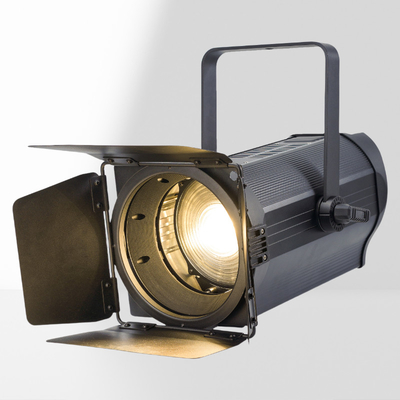 CRI 95+ 400W Bi-Color 2 in 1 Otomatik zoom COB Film ve Tiyatro Yapımları için LED Fresnel Spot Light