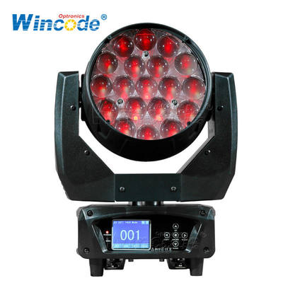 İyi bir fiyat. 19x15W RGBW LED Wash Moving Head Light with DMX512 Control and 30000 Lux Brightness for Stage Lighting çevrimiçi